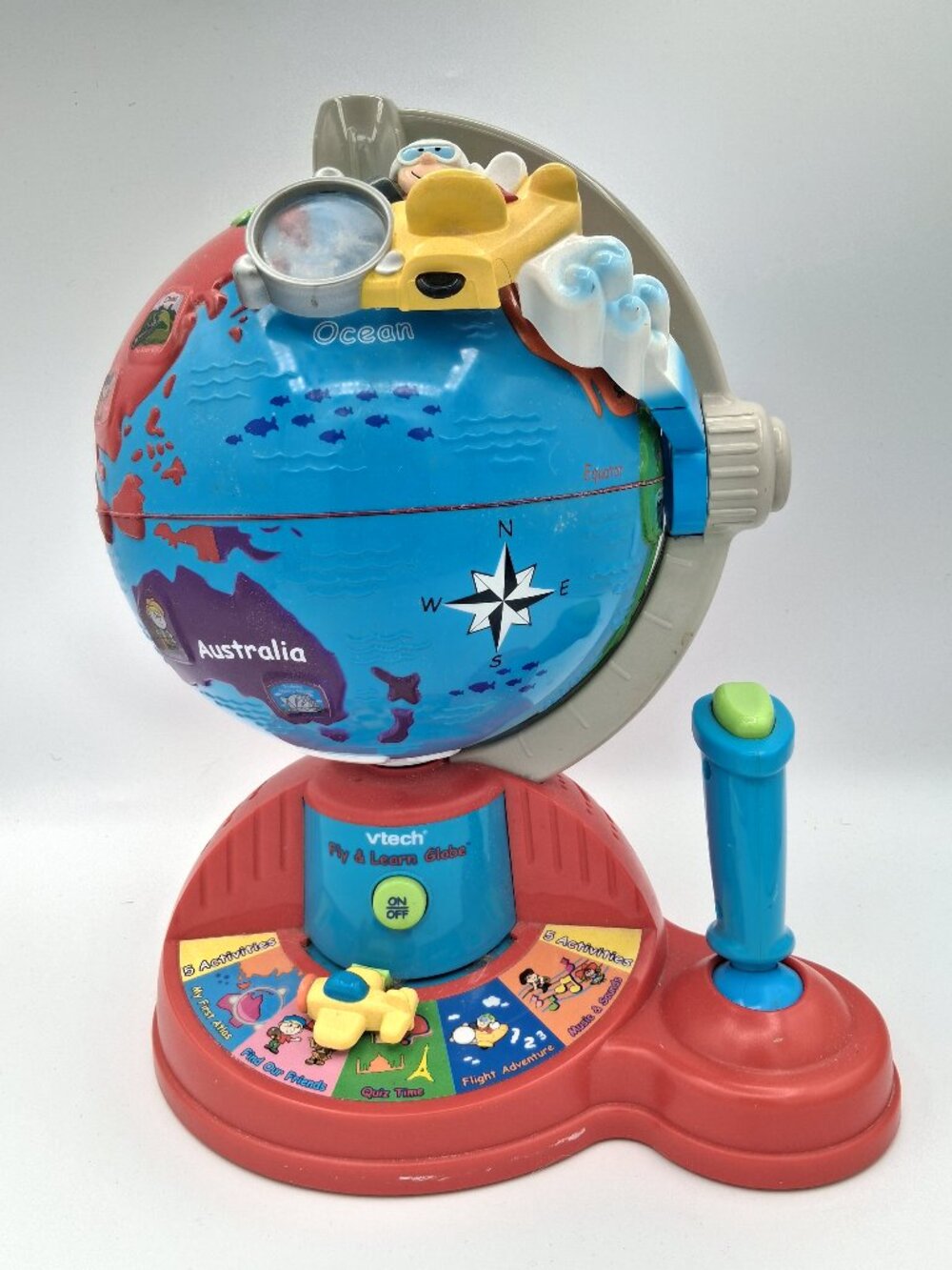VTech Fly and Learn Globe Atlas Children Educational Interactive WORKS TESTED